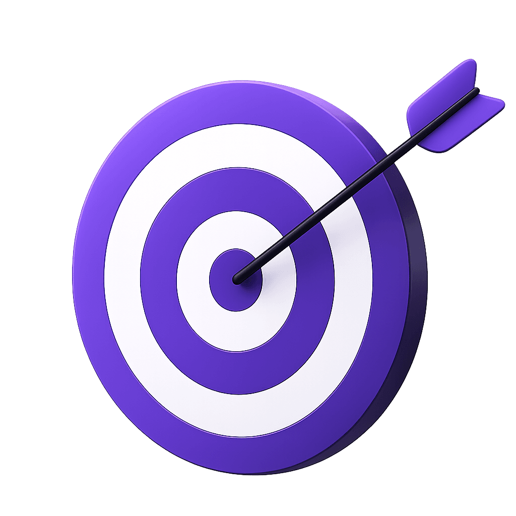 Target with an arrow in the bullseye